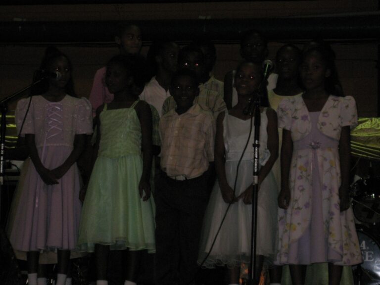 The Little Ones perform on stage