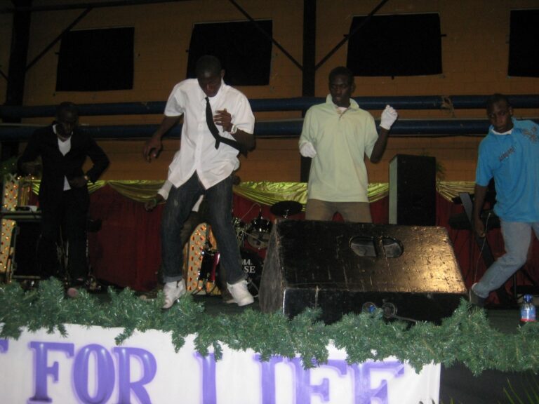 The Marian's Boys Home entertain the guests