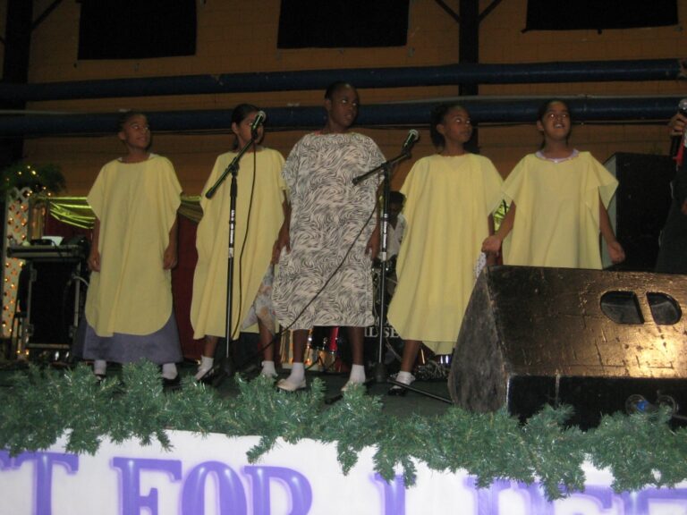 The Girls from the Homes entertain their supporters