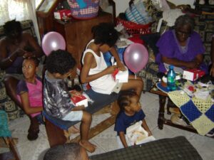 Lunch and balloons