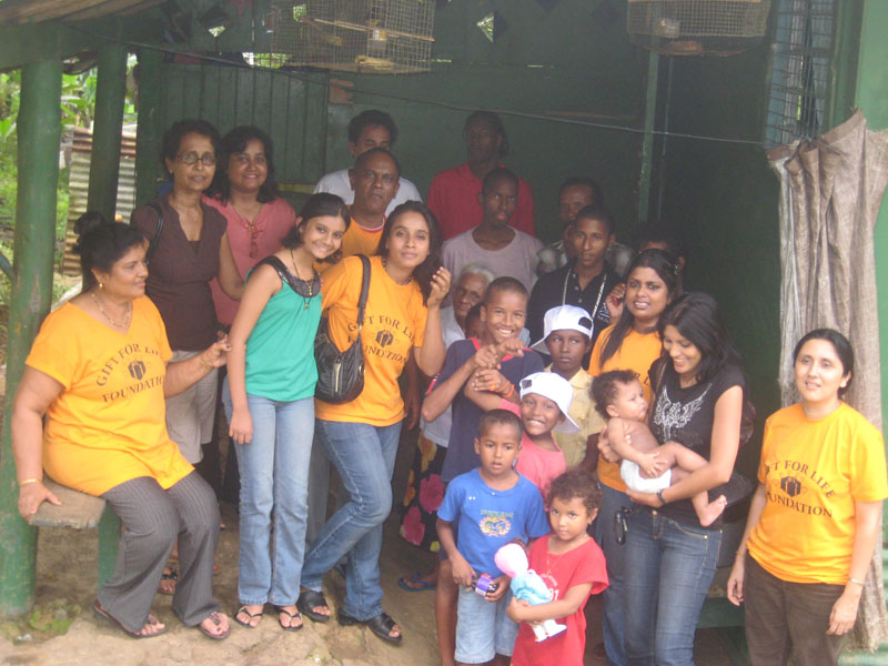 Visit to Tamana Family in Dec 09 -family of 12 needy children